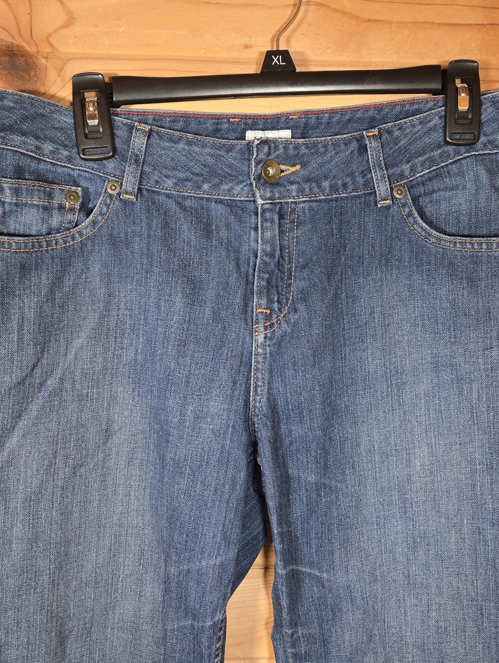 L.L. Bean Women's Favorite Fit Jeans Blue 10P Cotton Spandex Denim Straight Leg